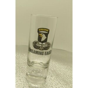 Airborne Screaming Eagles Tall Shot Glass